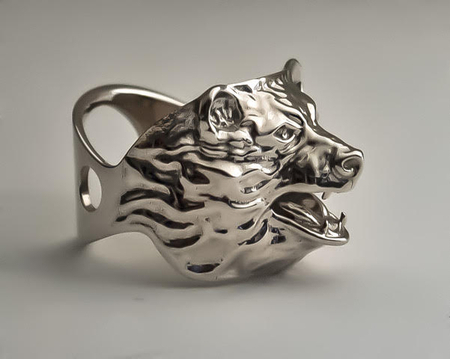 Bear Head Ring
